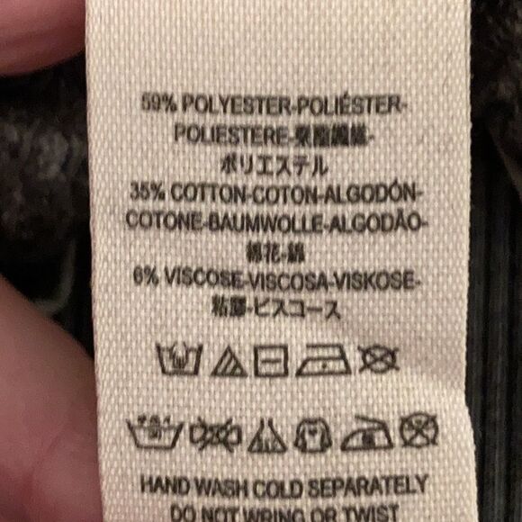 WE THE FREE Grey Oversized Waffle Kint Long Sleeve Top S EUC - Picture 6 of 6